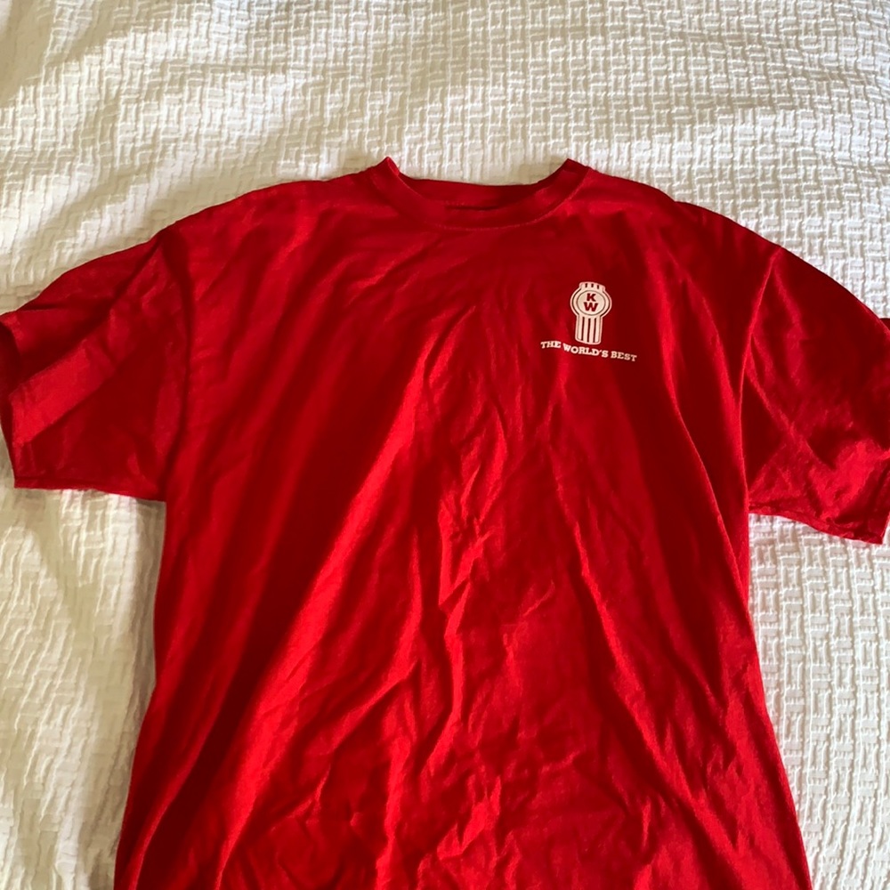 Red Oversized “The Worlds Best” top